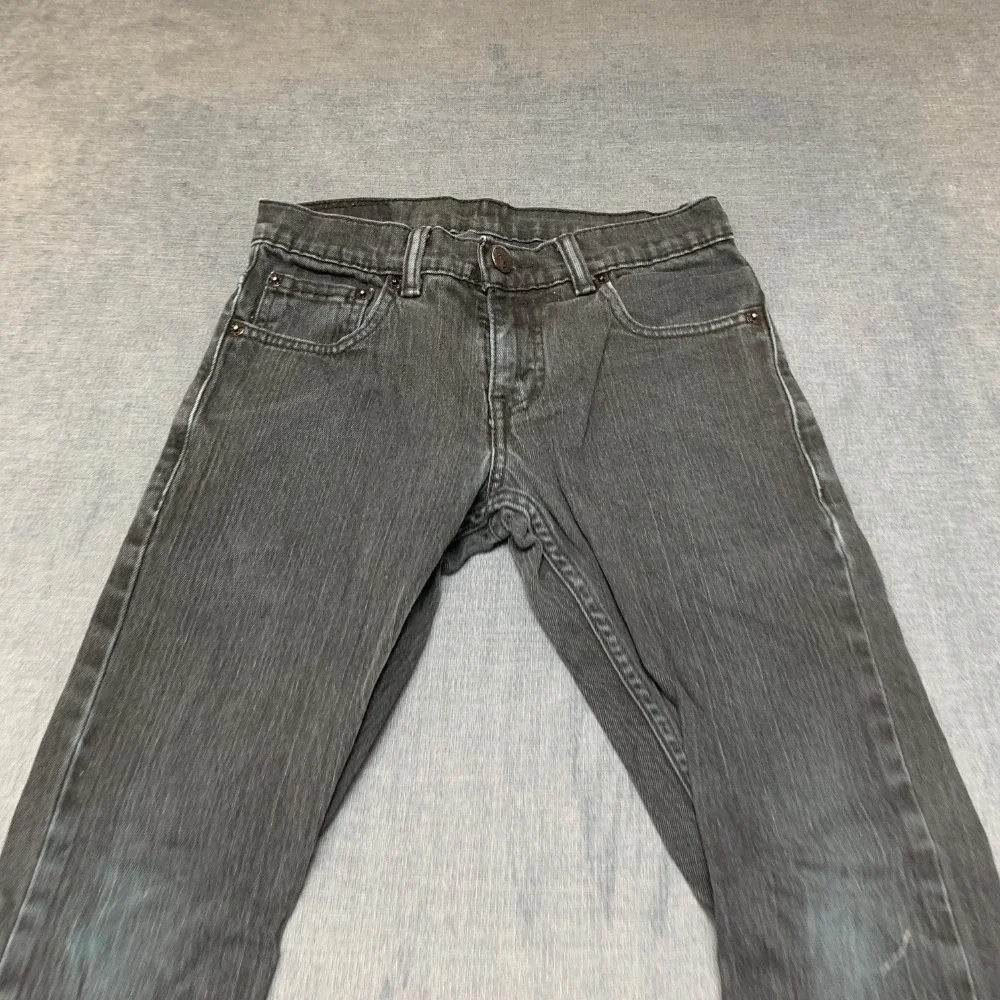 Vintage Levi's 511 Skinny Jeans Boys 10R 25x25 Faded Black Cotton Stretch Retro